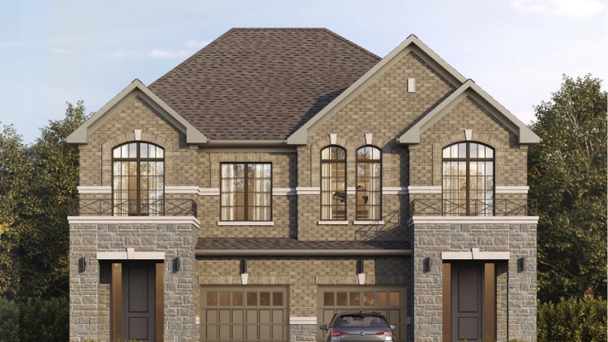 New homes at West Brooklin development by Zancor Homes in Whitby, Ontario
