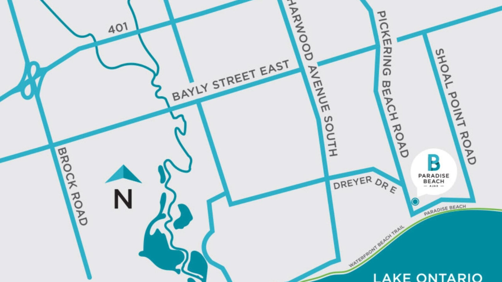 Paradise Beach key map in Ajax
