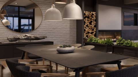 The Bright Building interior rendering