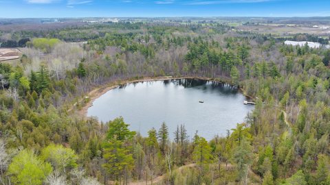 Rainbow Lake aerial view