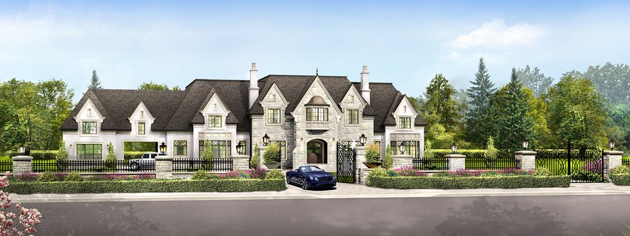 New homes at 3 Ridgevale Drive development by Ideal Developments in Markham, Ontario