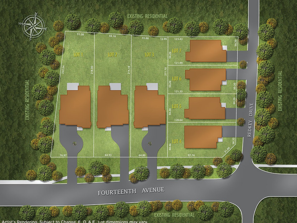Site plan for Pinnacle On 14th Avenue in Markham, Ontario