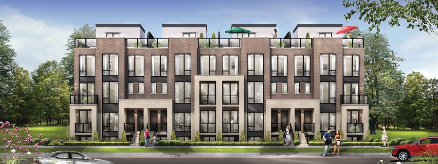 New homes at Nature's Edge development by Ideal Developments in Richmond Hill, Ontario