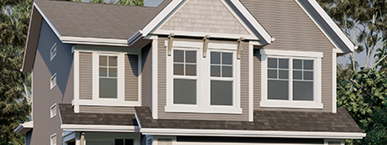 New homes at Glacier Ridge development by Jayman in Calgary, Alberta