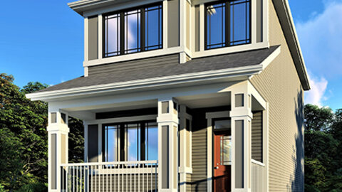 Sonata 20 model home exterior at Ambleridge by Jayman BUILT