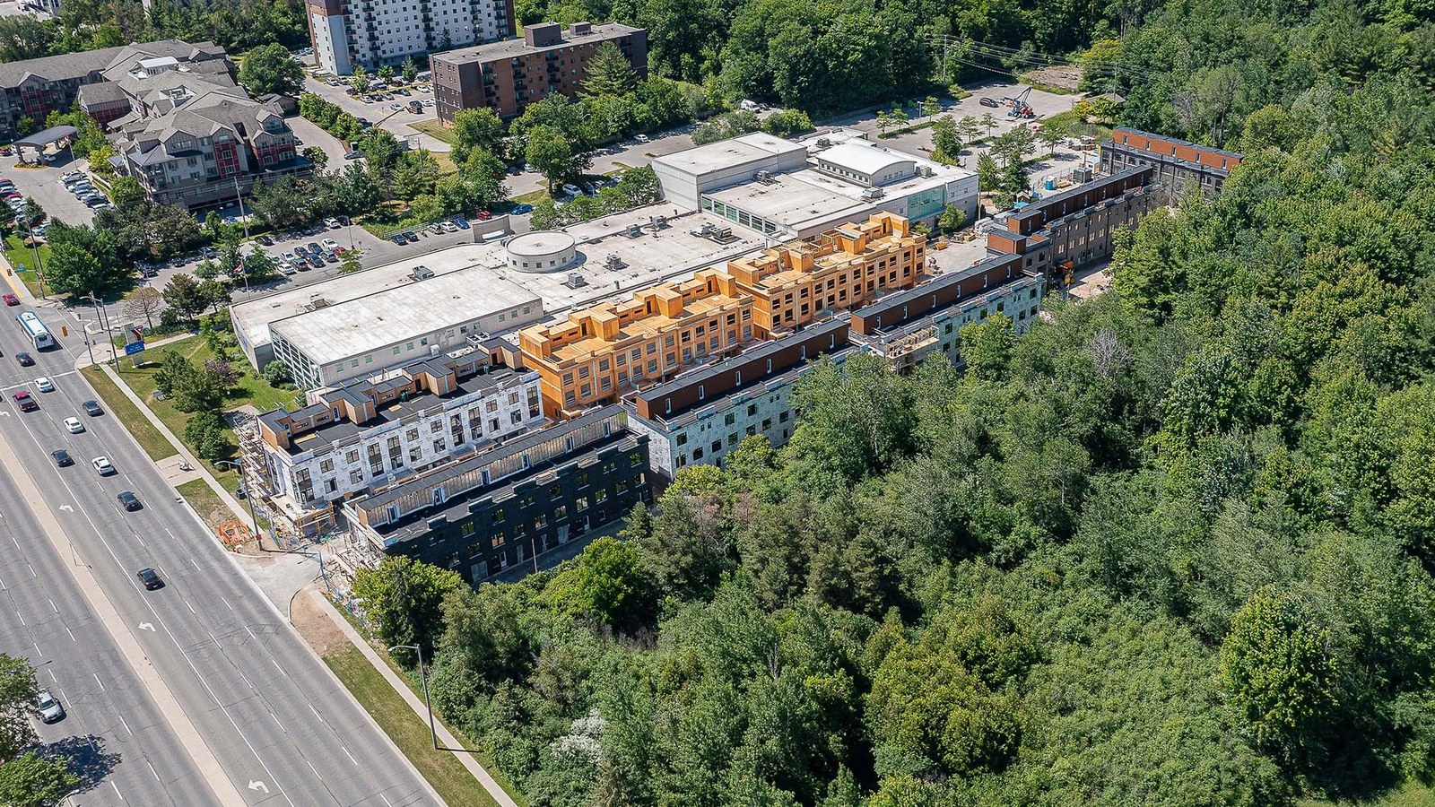 Aerial view of Zen Towns in Cambridge