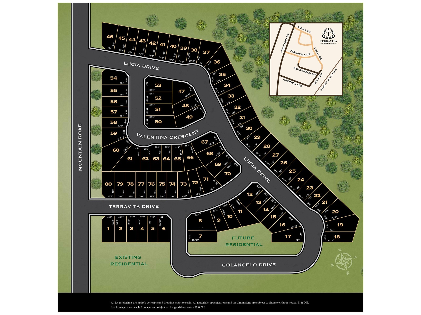 Site plan for Terravita in Niagara Falls, Ontario