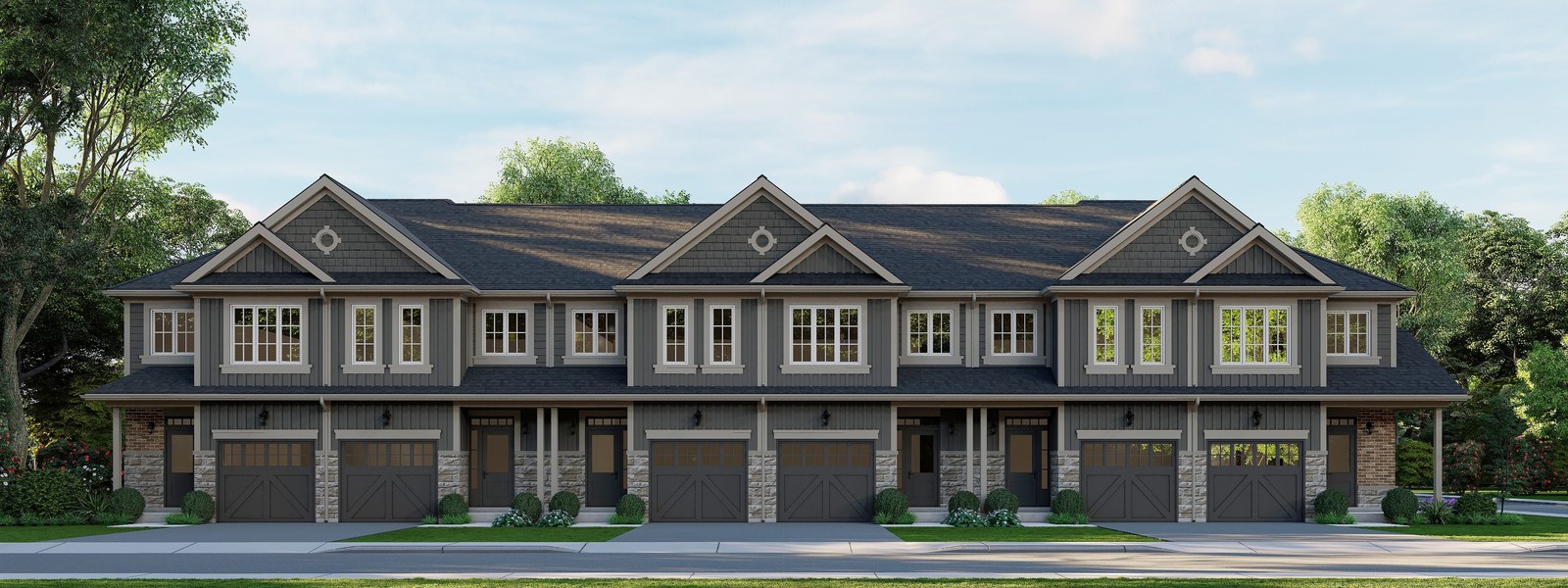 New homes at Everford Phase I development by Kingwood Homes in Thamesford, Ontario