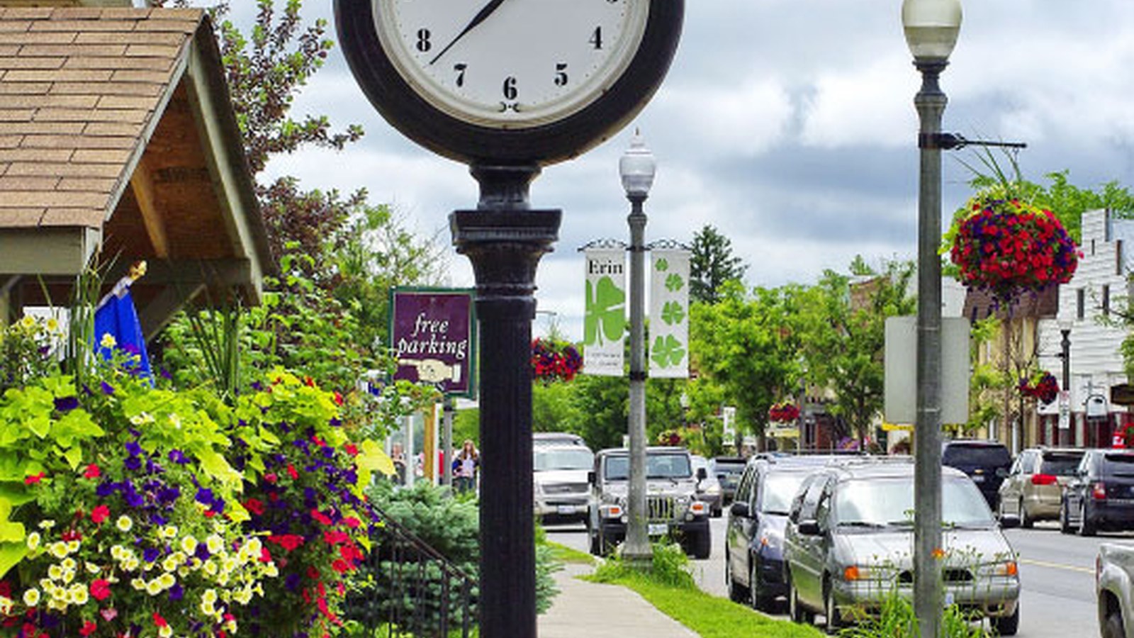 Downtown Erin streetscape near Erin Glen