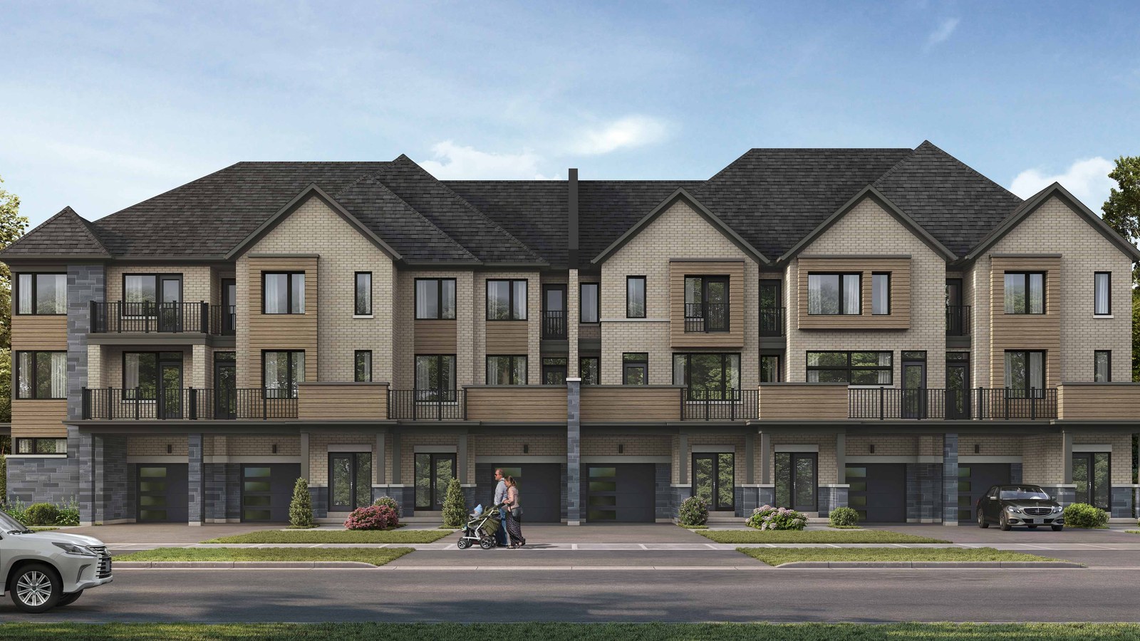North Gate Trails townhome exterior rendering