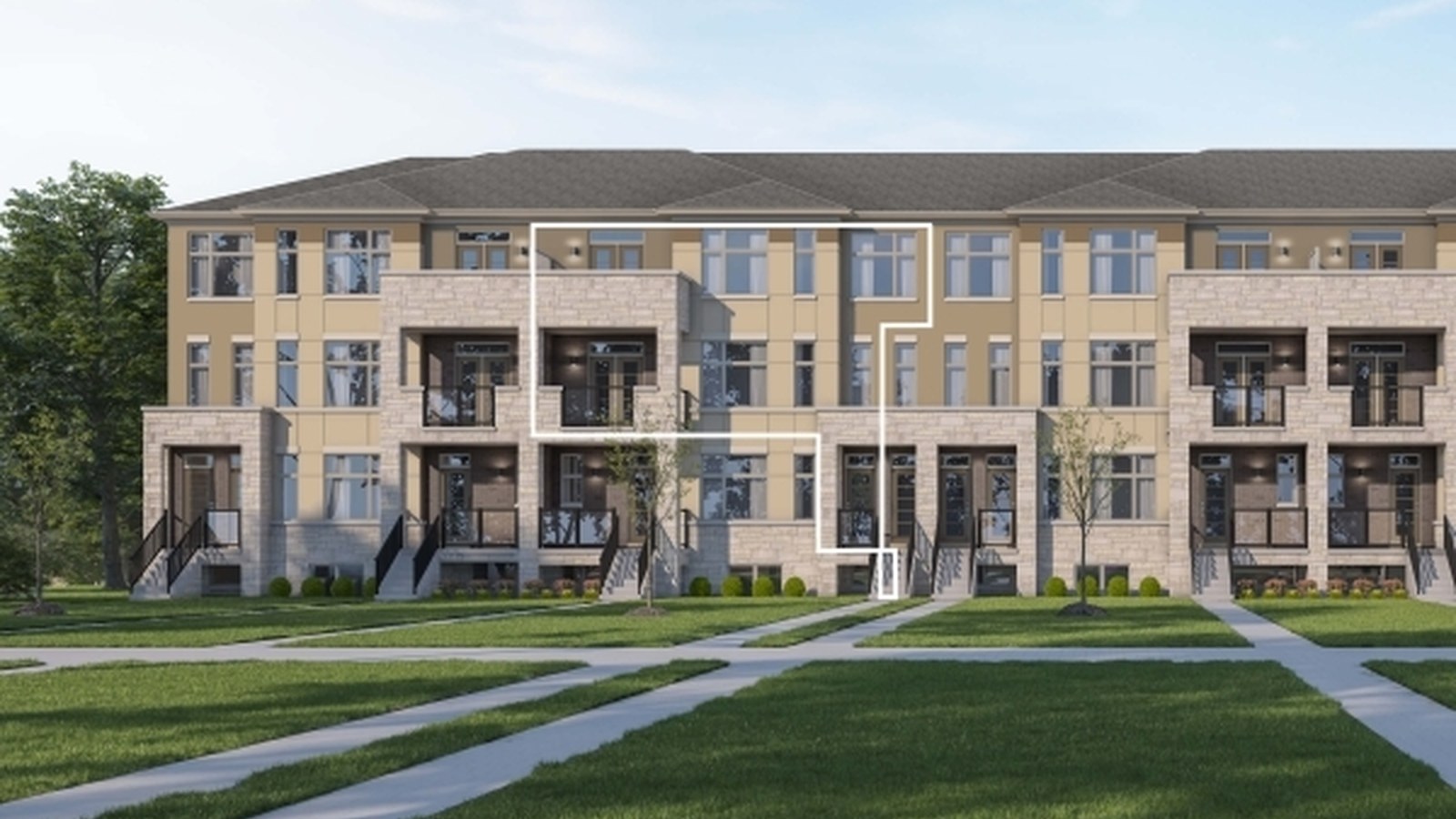 Maya stacked townhomes