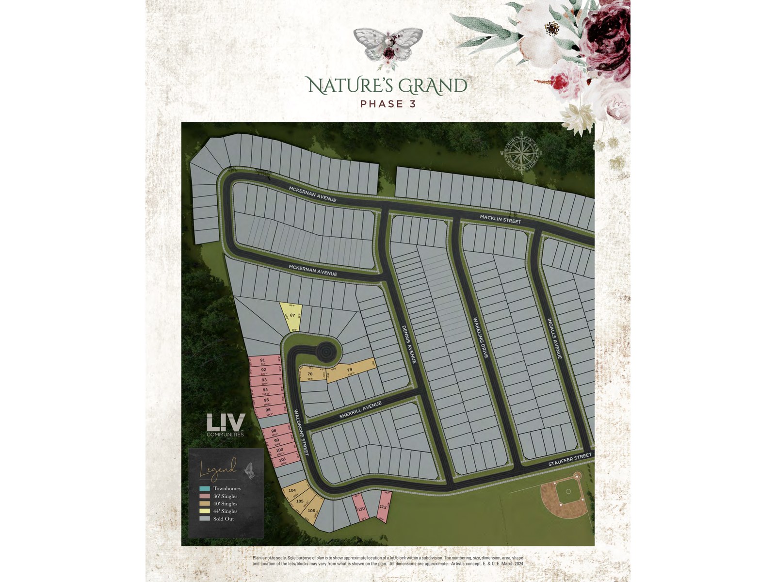 Site plan for Nature's Grand in Brantford, Ontario