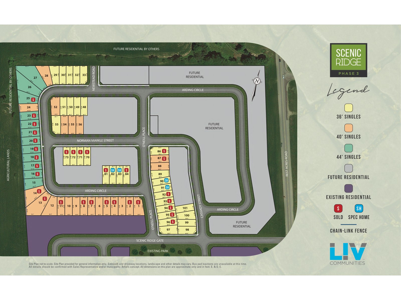 Site plan for Scenic Ridge Phase 3 in Paris, Ontario