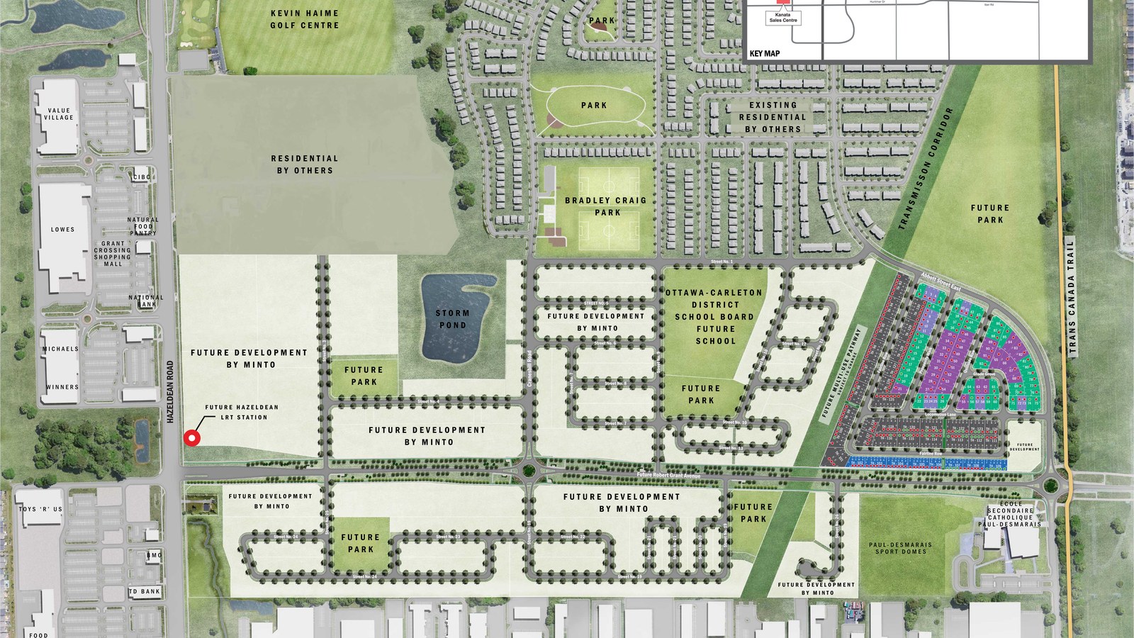 Site plan for Abbott's Run in Stittsville, ON