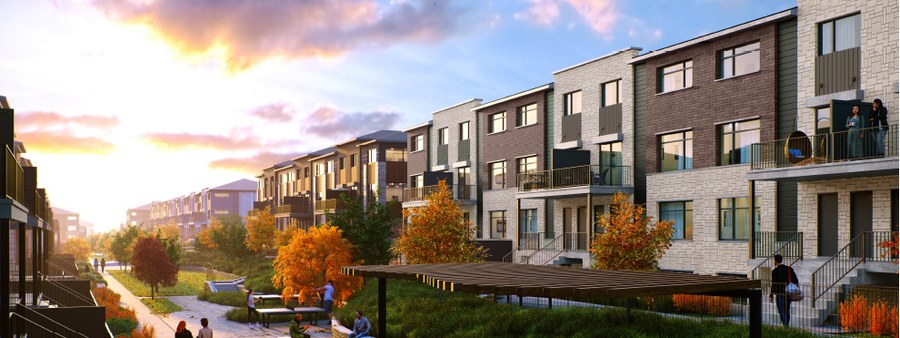 New homes at Anthem development by Minto Communities in Barrhaven, ON