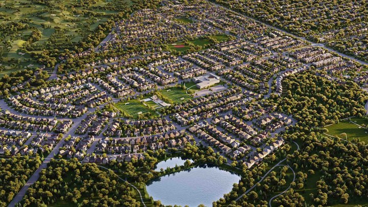 Union Village master-planned community render