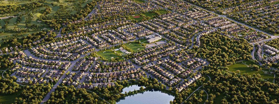 New homes at Union Village development by Minto Communities in Markham, ON
