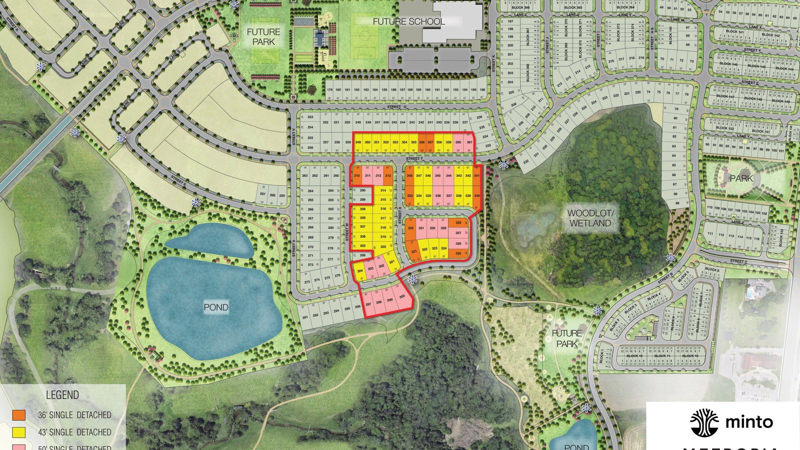 Site plan for Union Village in Markham, ON