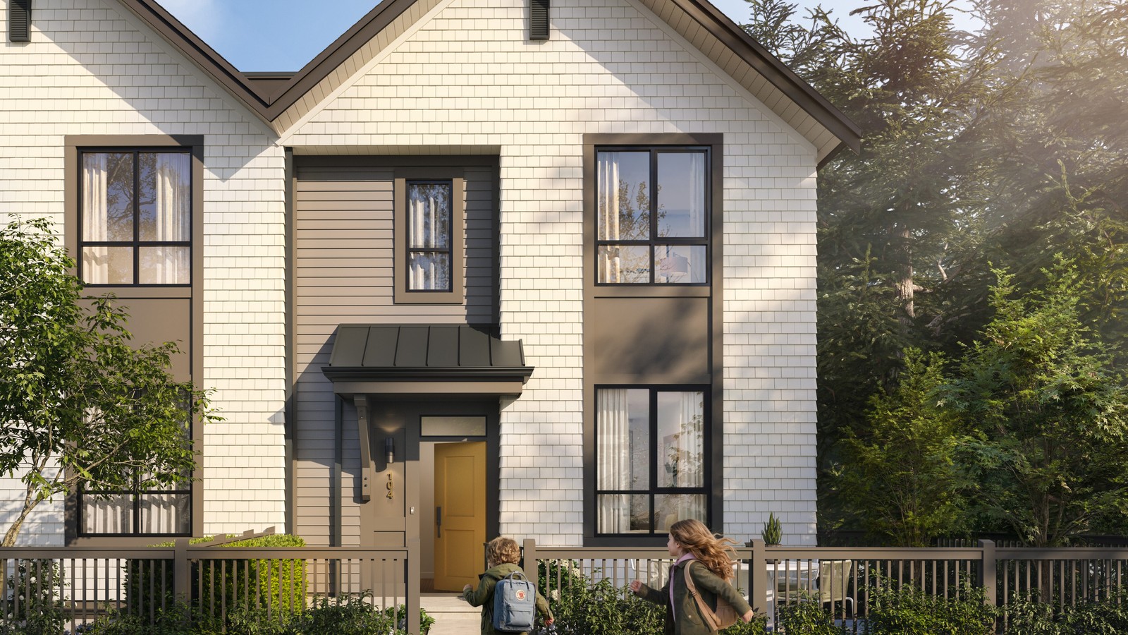 Townhome exterior for Marigold by Mosaic Homes