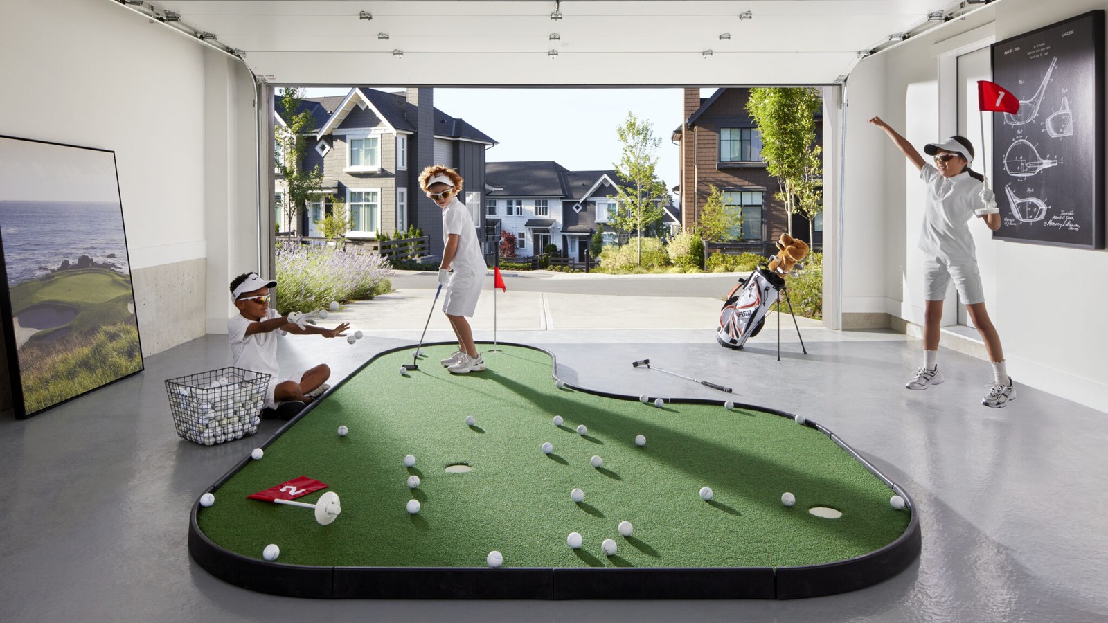Recreation setting near Mosaic homes on Burke Mountain