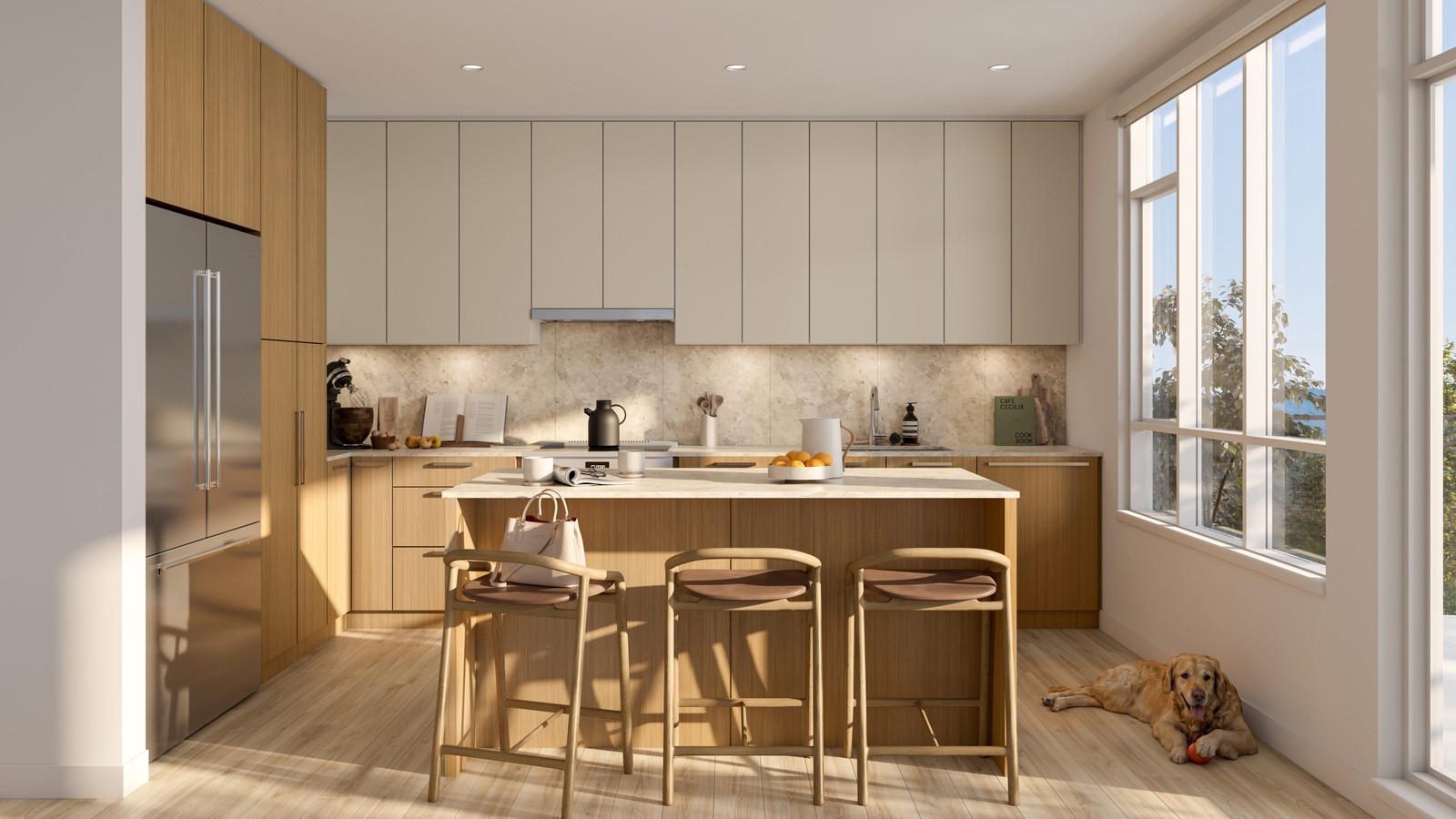 Kitchen interior at Trailside at Lynn
