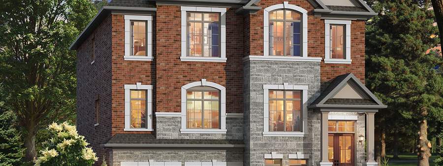 New homes at Castles of Caledon (Mk) development by Mosaik Homes in Caledon, ON