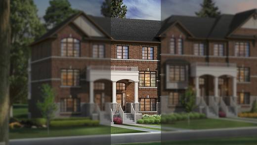Lakewynds Rosseau townhome elevation