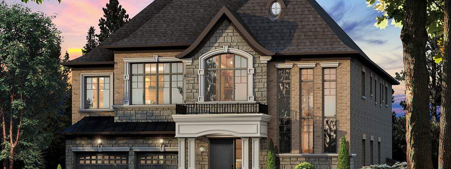 New homes at The View on Pine Valley development by Mosaik Homes in Vaughan, ON