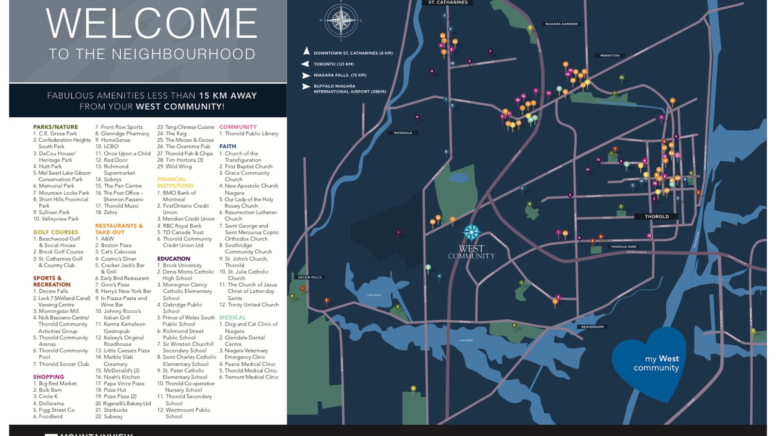 Site plan for Confederation Heights West Community in Thorold, ON