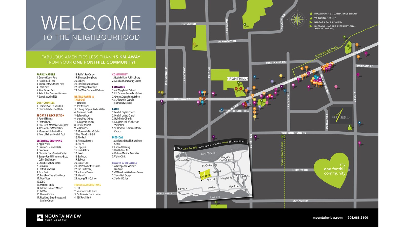 Site plan for One Eighteen in Fonthill, Ontario