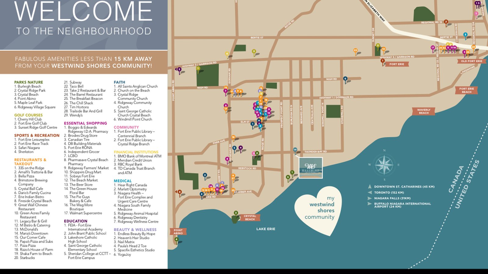 Site plan for Westwind Shores in Fort Erie, ON