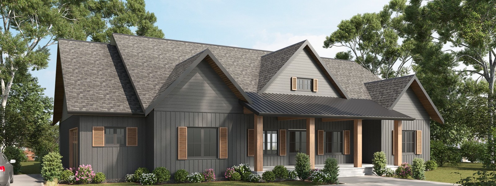 New homes at Granite Village development by Neilcorp Homes in Calabogie, Ontario