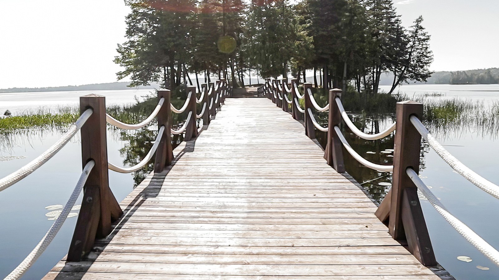 Dock and lake setting near Granite Village in Calabogie