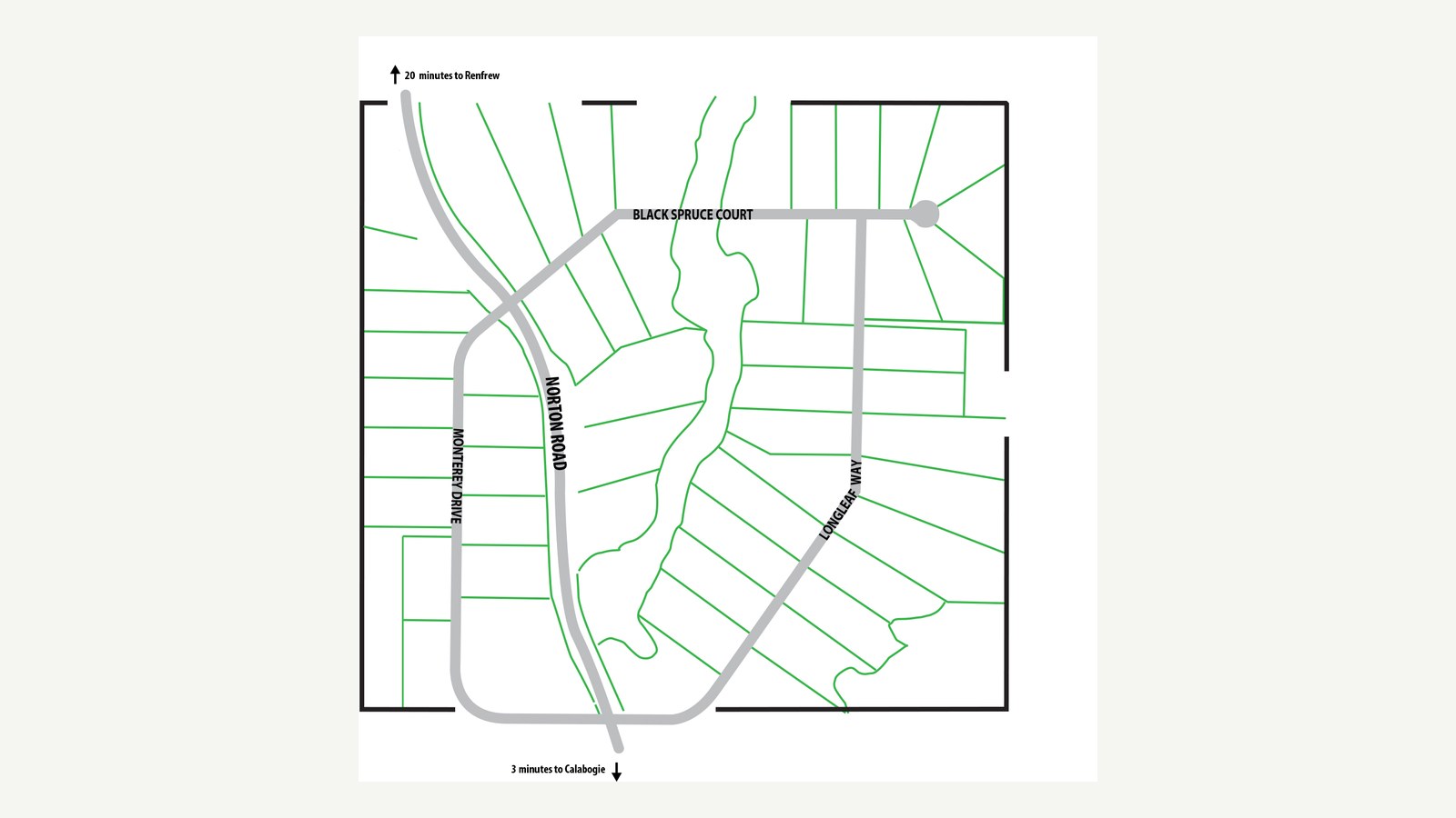 Site plan for Granite Village in Calabogie, Ontario