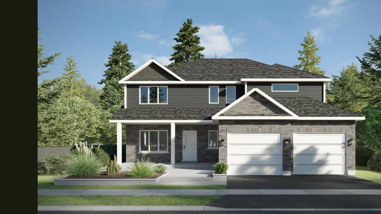The Pinehurst exterior rendering at Emerald Greens