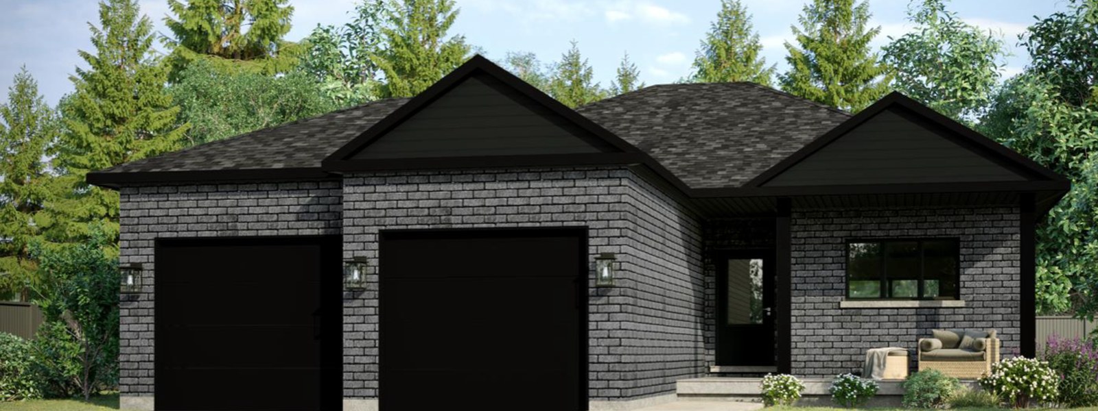 New homes at West Woods Estates development by O'Malley Homes in Listowel, Ontario