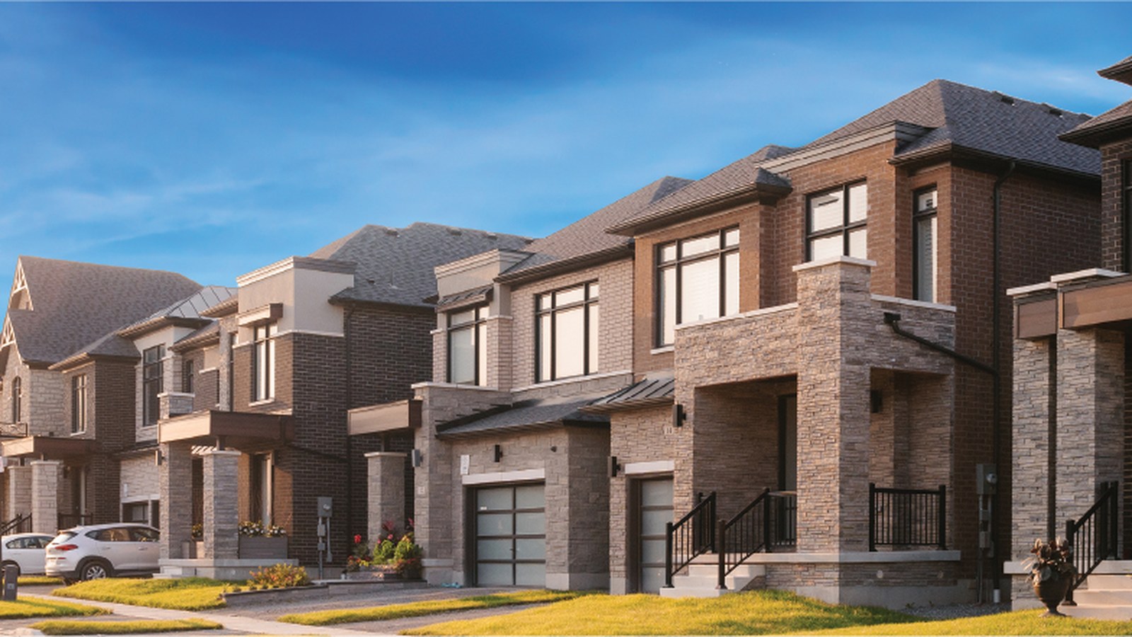 The Castle Mile detached home streetscape rendering