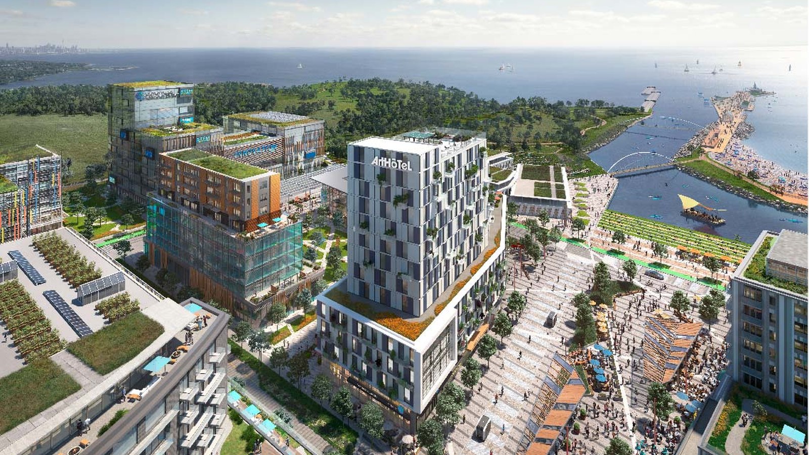 Lakeview Village aerial rendering