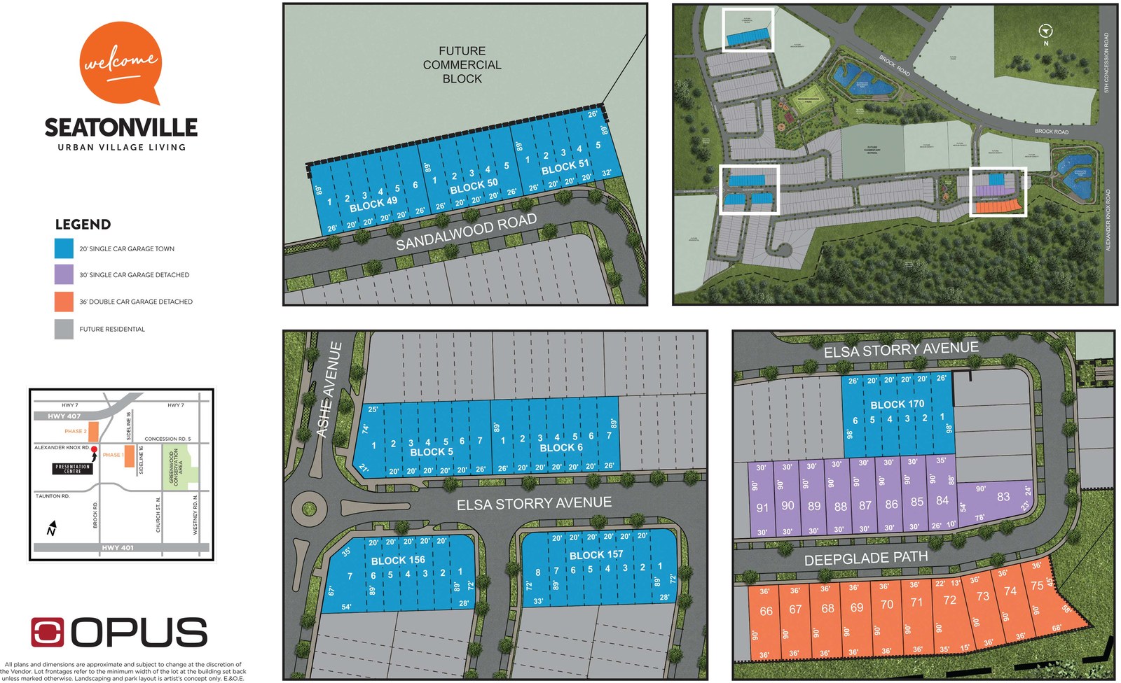 Site plan for Seatonville (OH) in Pickering, Ontario