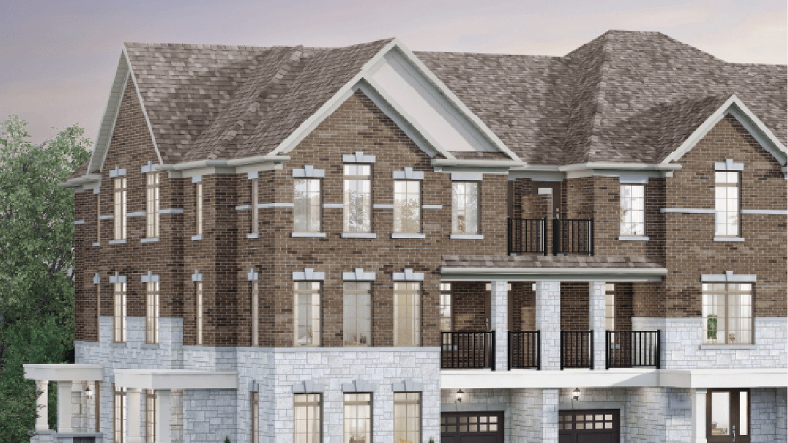 SouthCal back-to-back townhome rendering