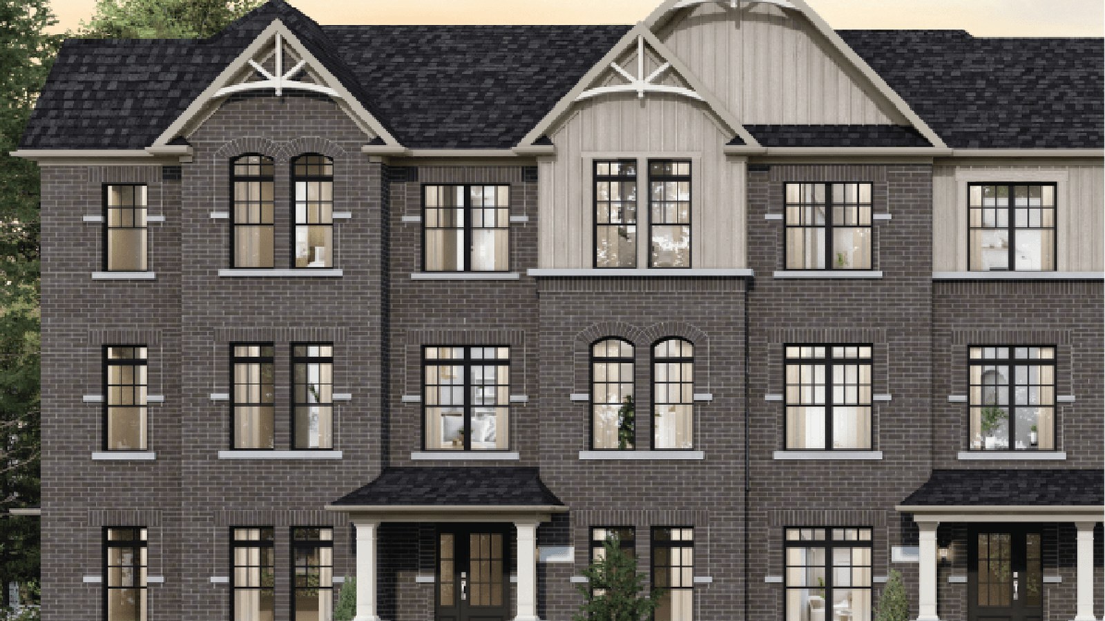 SouthCal rear-lane townhome rendering