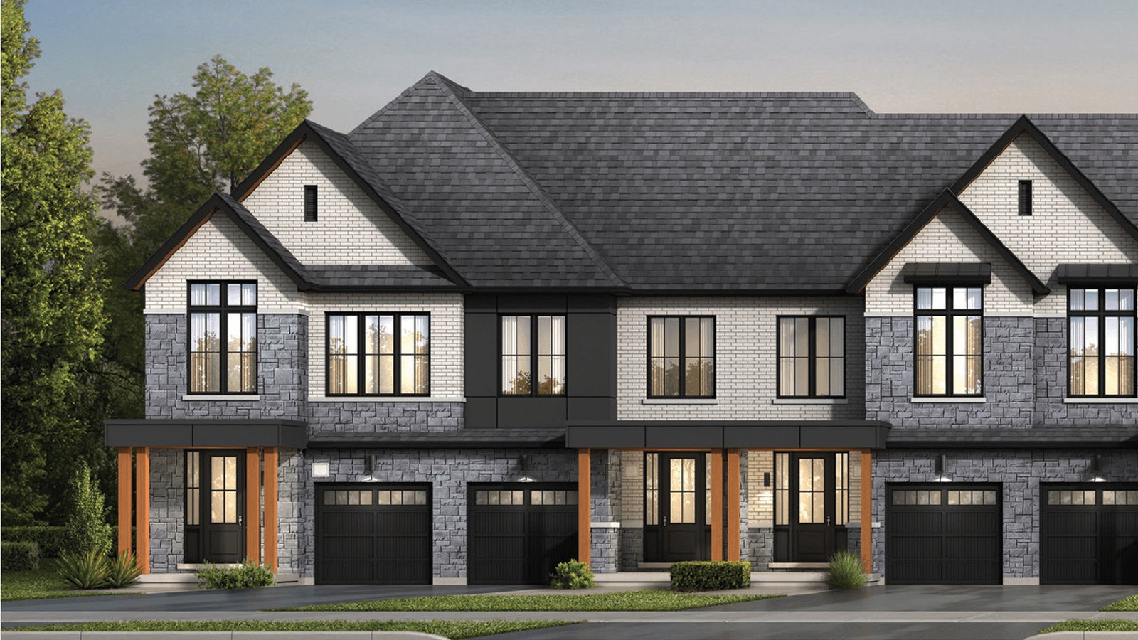 SouthCal traditional townhome rendering