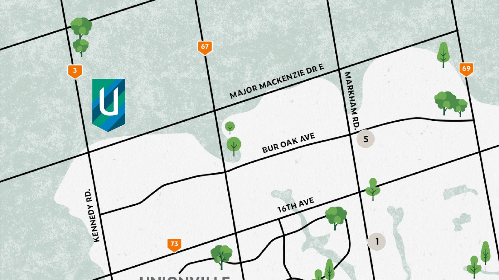 Unionglen Unionville location map