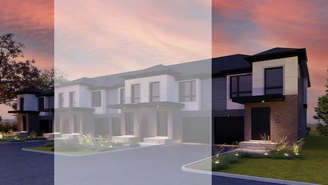 Official Palumbo Aura Ambient townhome rendering.