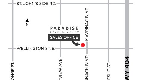 Aurora Trails location key map