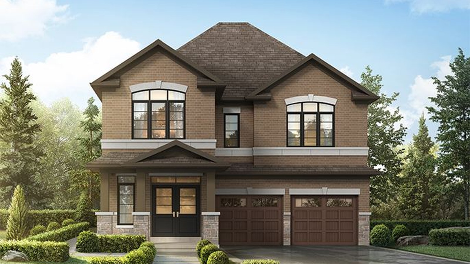 The Emerson detached home rendering at Heritage Heights