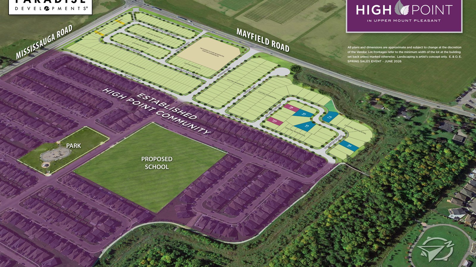 Aerial map view for High Point