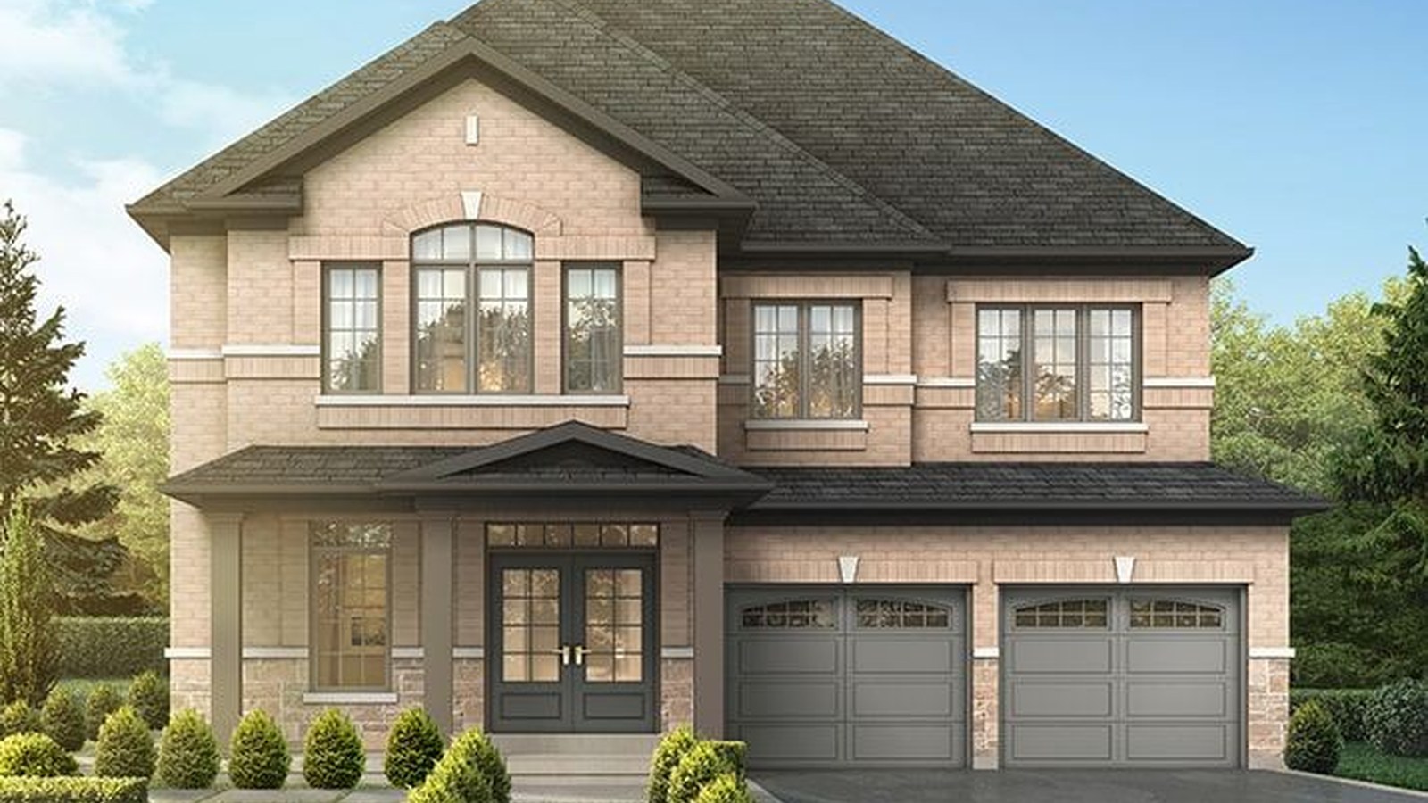 The Aria detached home rendering at Milton View