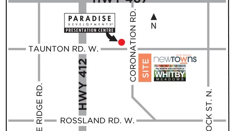 New Towns location key map
