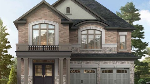 The Forester detached home rendering at Parkside Heights